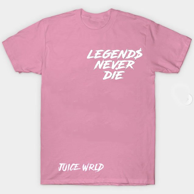 Jucie Wrld x Vlone Legends Never Die Pink Tee