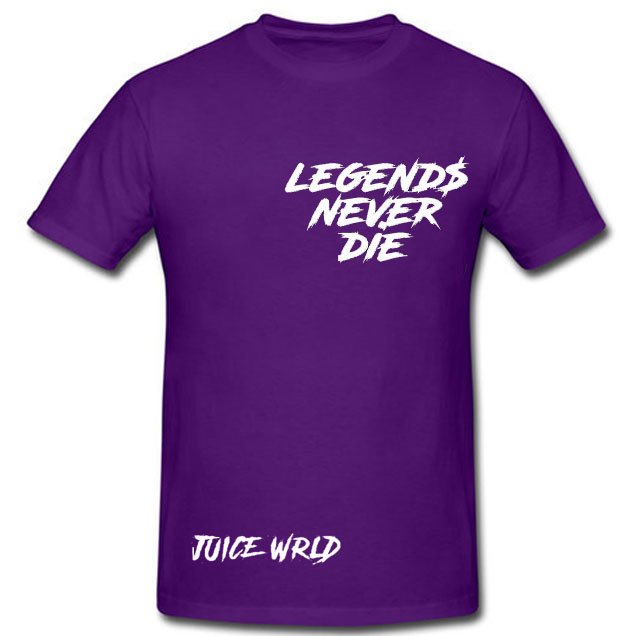 Jucie Wrld x Vlone Legends Never Die Purple Tee