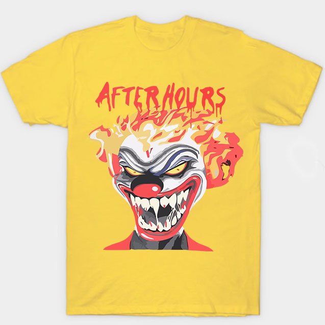 Vlone X The Weeknd After Hours If I OD Clown Yellow Tee