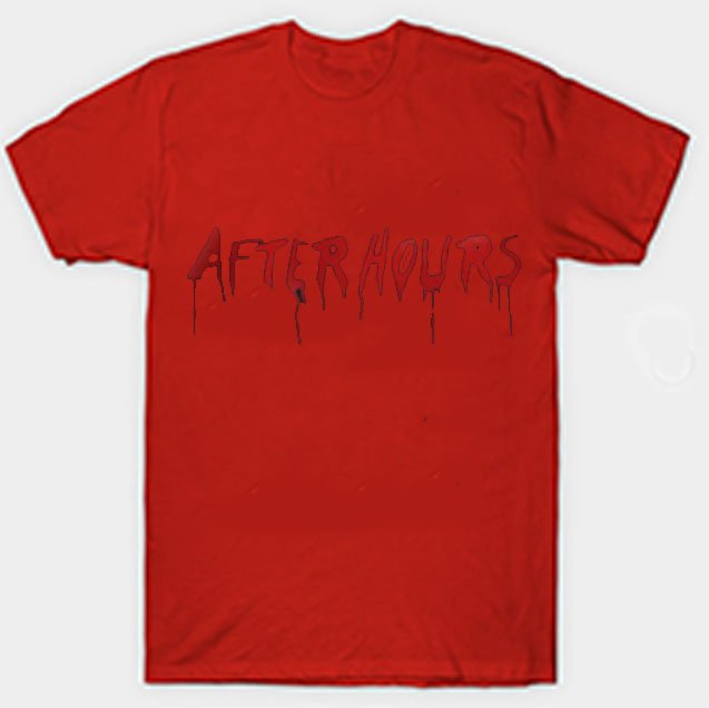 Vlone x The Weeknd After Hours Acid Drip Red Tee