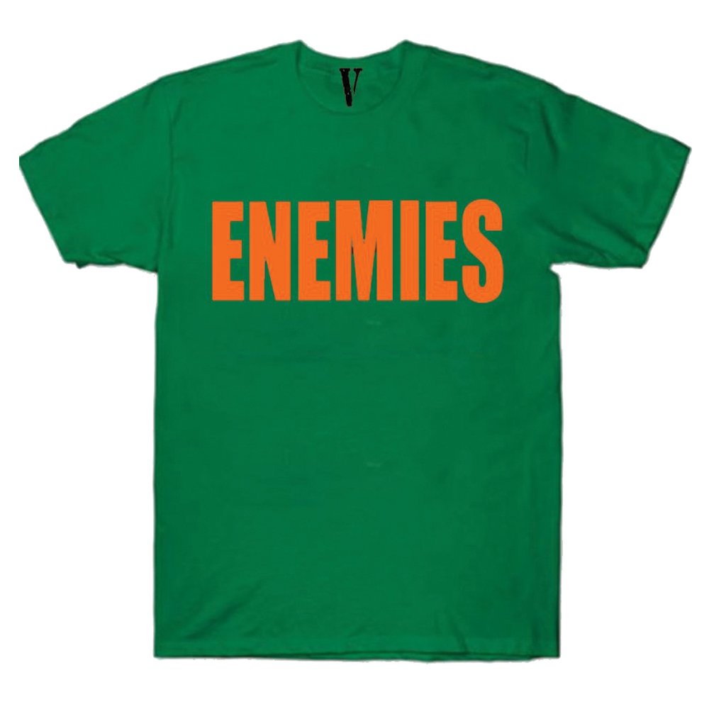 Vlone Enemies Green T-Shirt