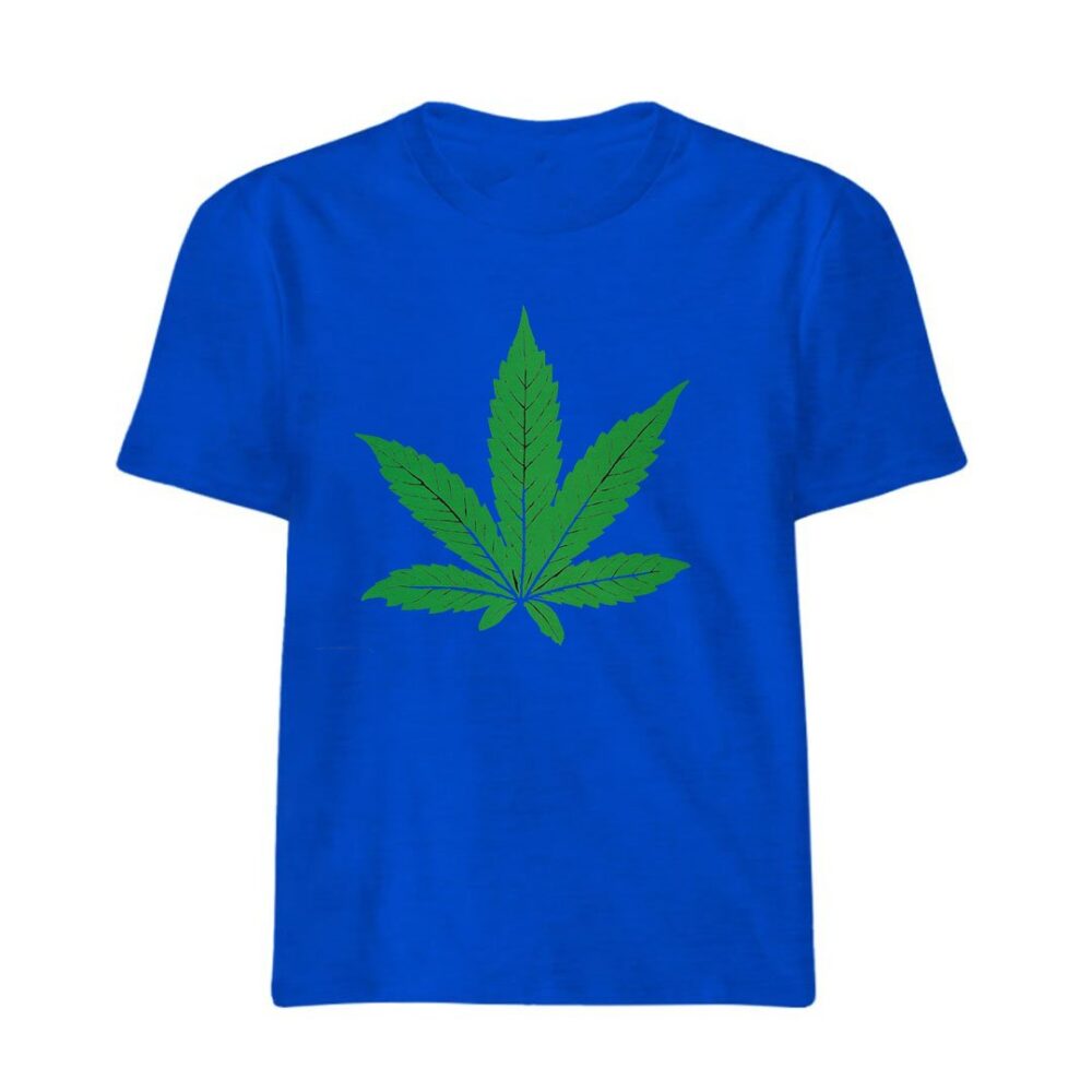 Green Leafe Dr-Dre Vlone Royal Blue Shirt