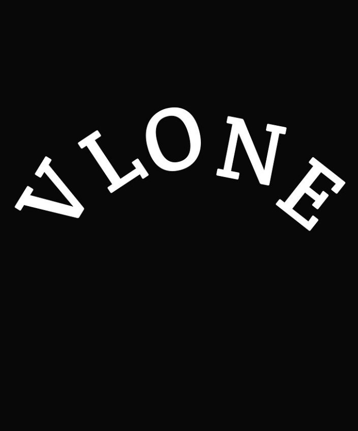 Vlone Printed High Quality Cotton black Scarf