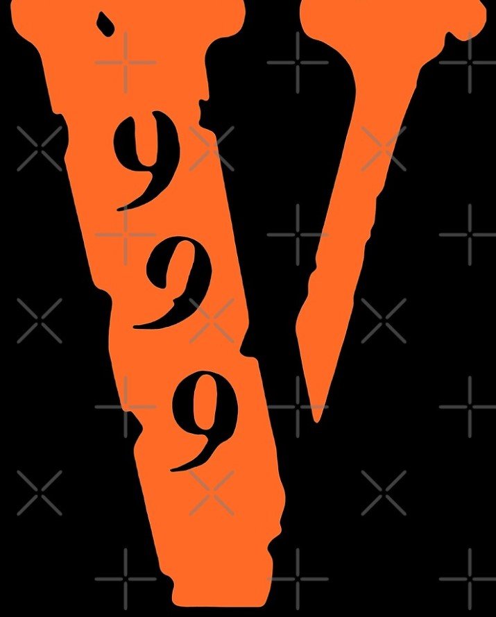 Vlone 999 Logo black Scarf