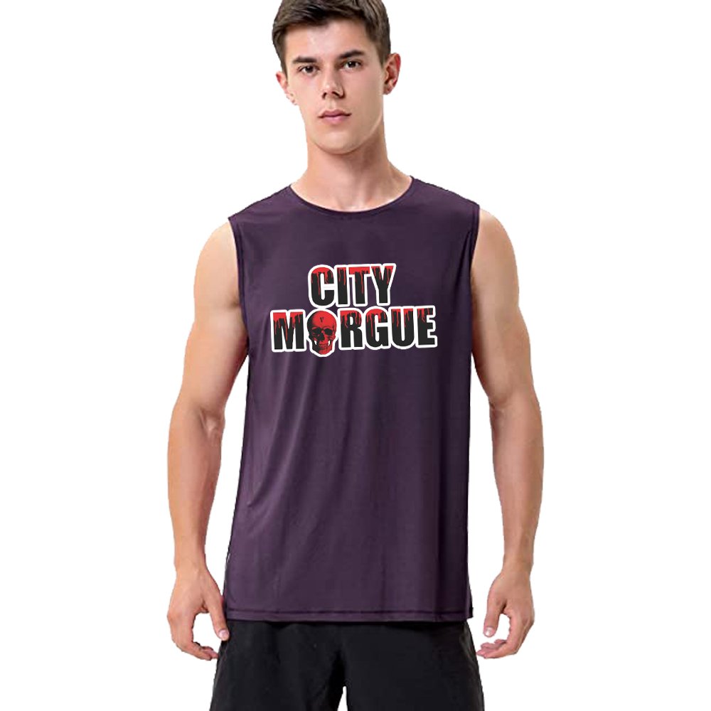 City Morgue x Vlone Drip Purple Sleeveless Shirt