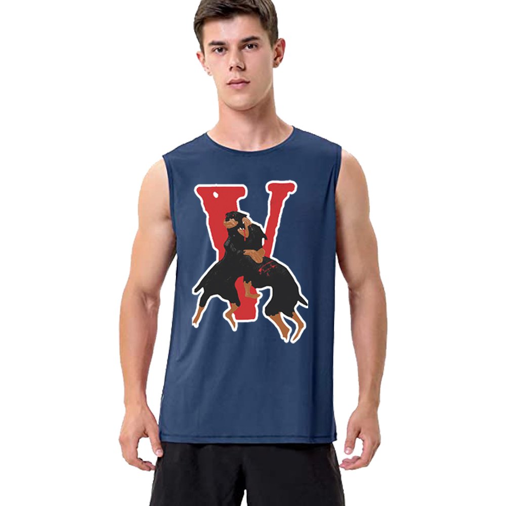 Nav X Vlone Dogs Sleeveless Shirt With Big V Letter