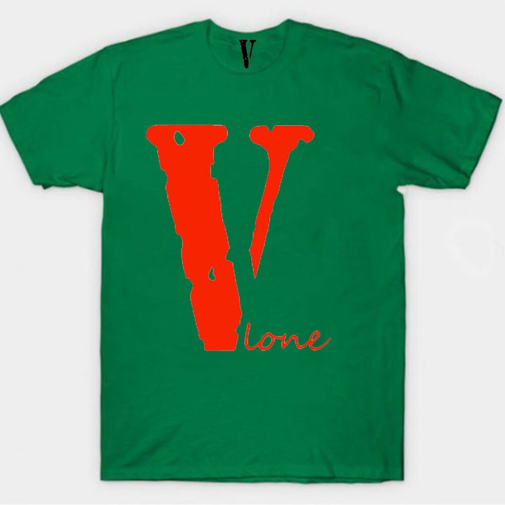 Vlone V Red Staple Green T-Shirt