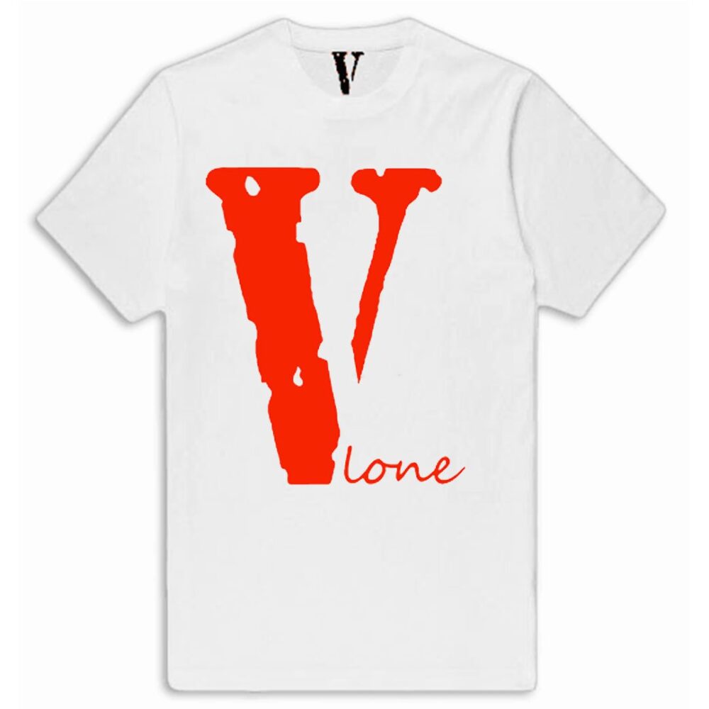 Vlone V Red Staple White T-Shirt
