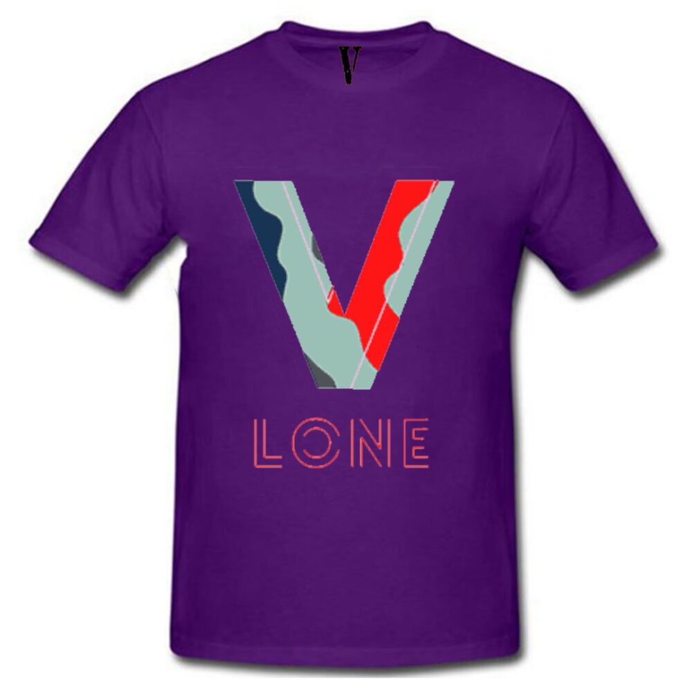 Vlone Camo Staple Purple T-Shirt
