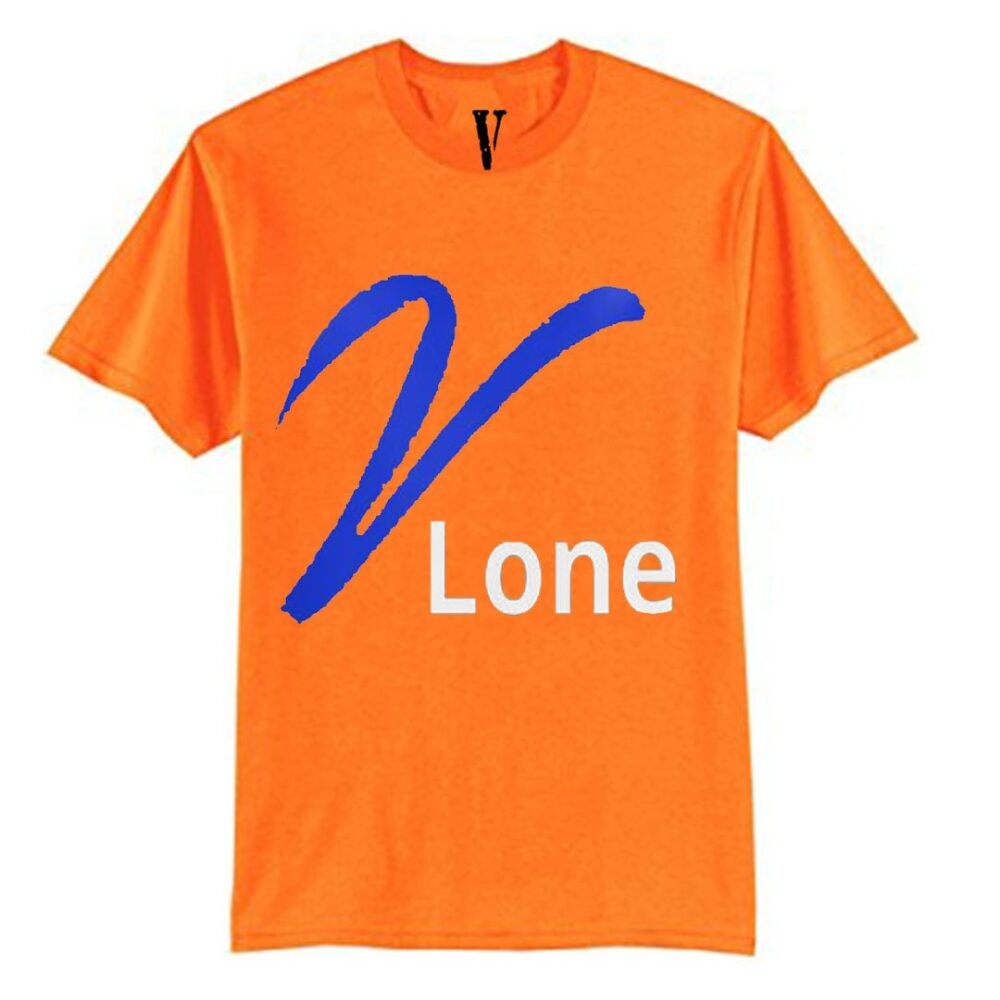 Vlone Blue V Staple Orange T-Shirt