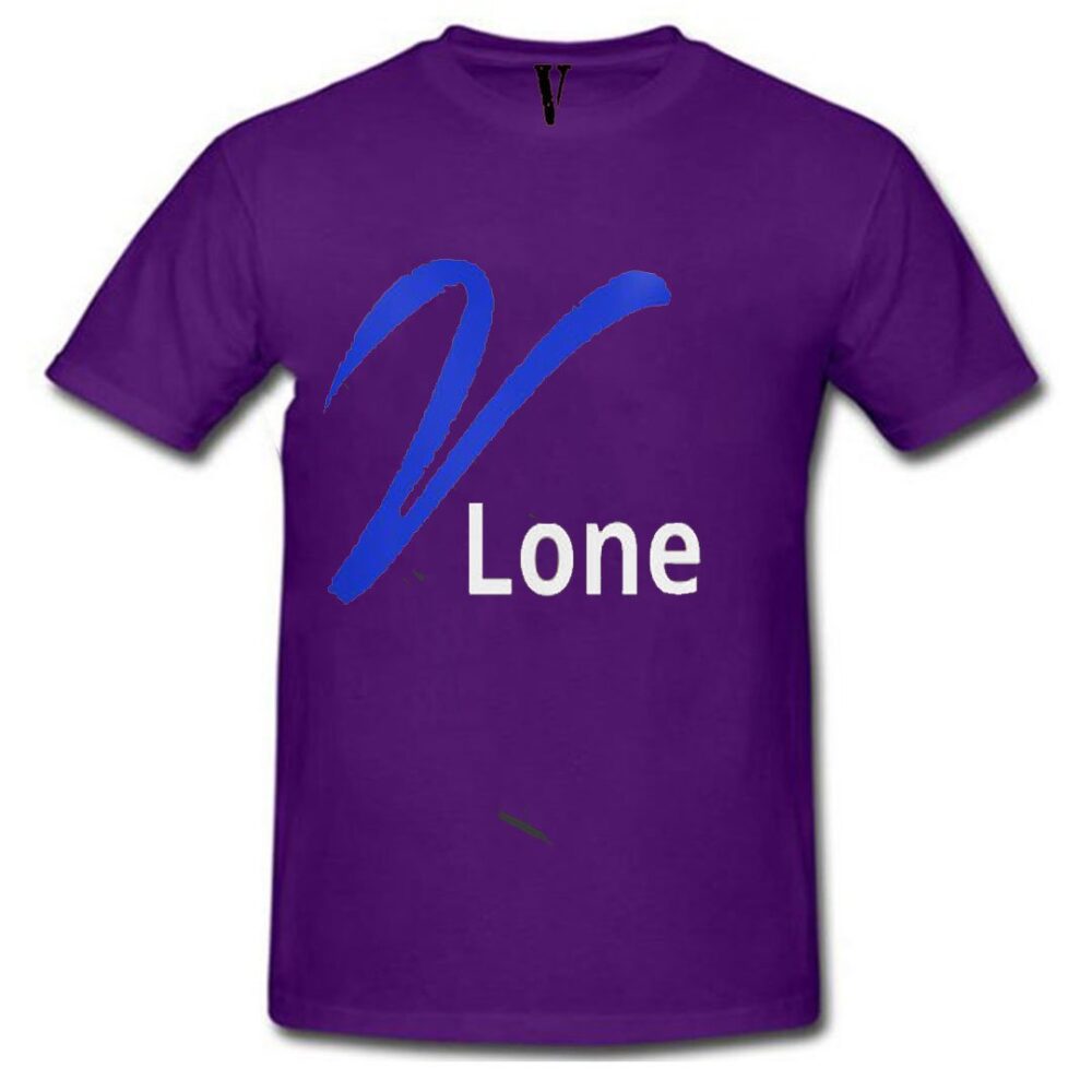 Vlone Blue V Staple Purple T-Shirt
