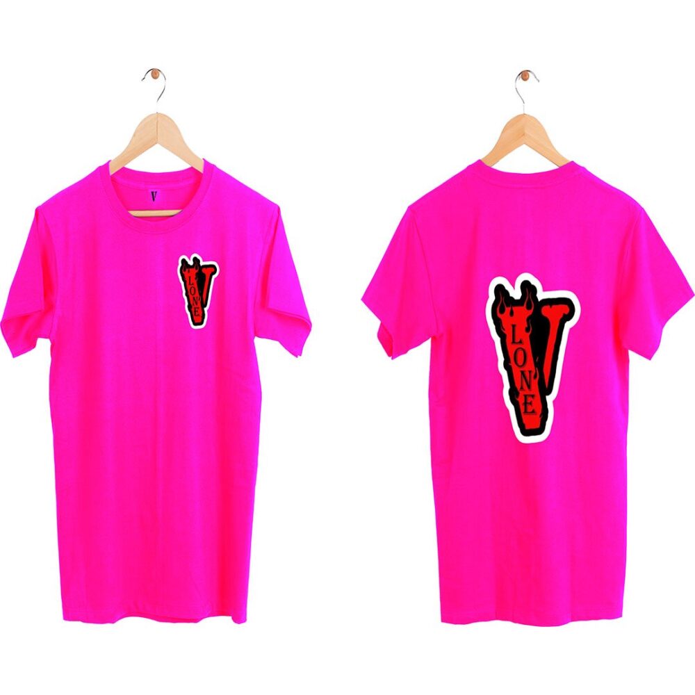 Vlone Staple Fashion Pink T-Shirt