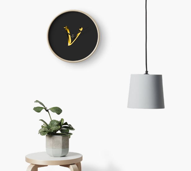 Vlone Clocks, Vlone, Vlone V Logo Clock, Vlone Logo