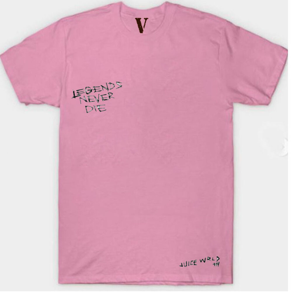 VLONE x Juice WRLD Legends Never Die T-Shirt Pink