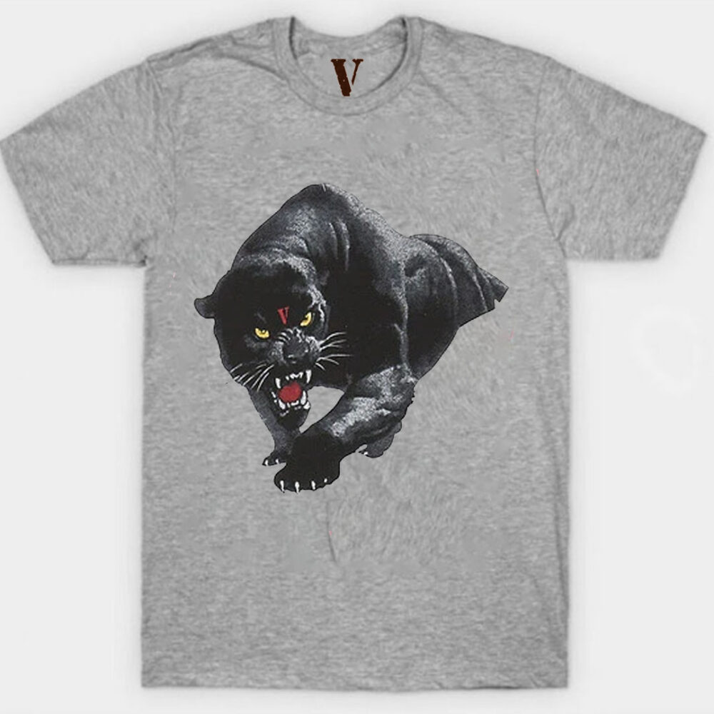 Vlone Black Panther Gray T-Shirt