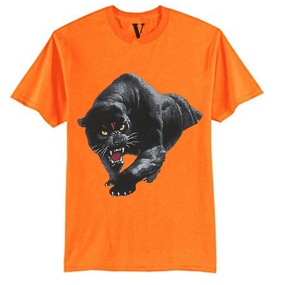 Vlone Black Panther Orange T-Shirt