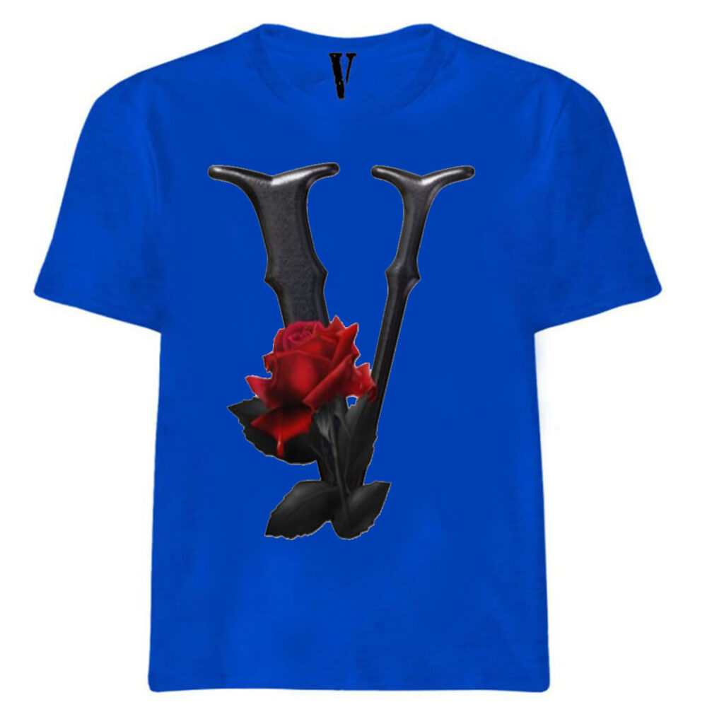 Vlone Staple Flower Blue T-Shirt