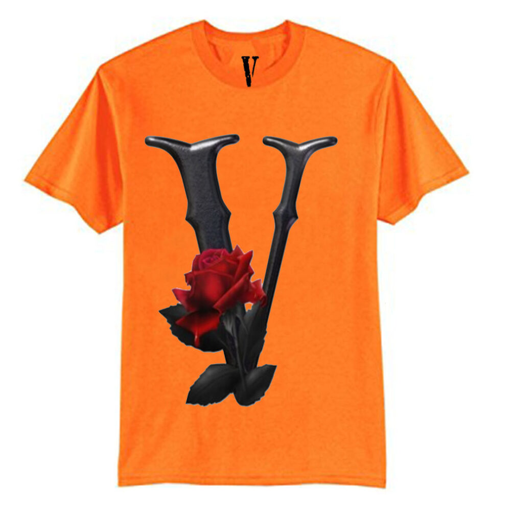 Vlone Staple Flower Orange T-Shirt