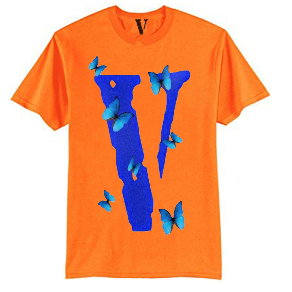 Vlone Butterfly Staple Orange T-Shirt
