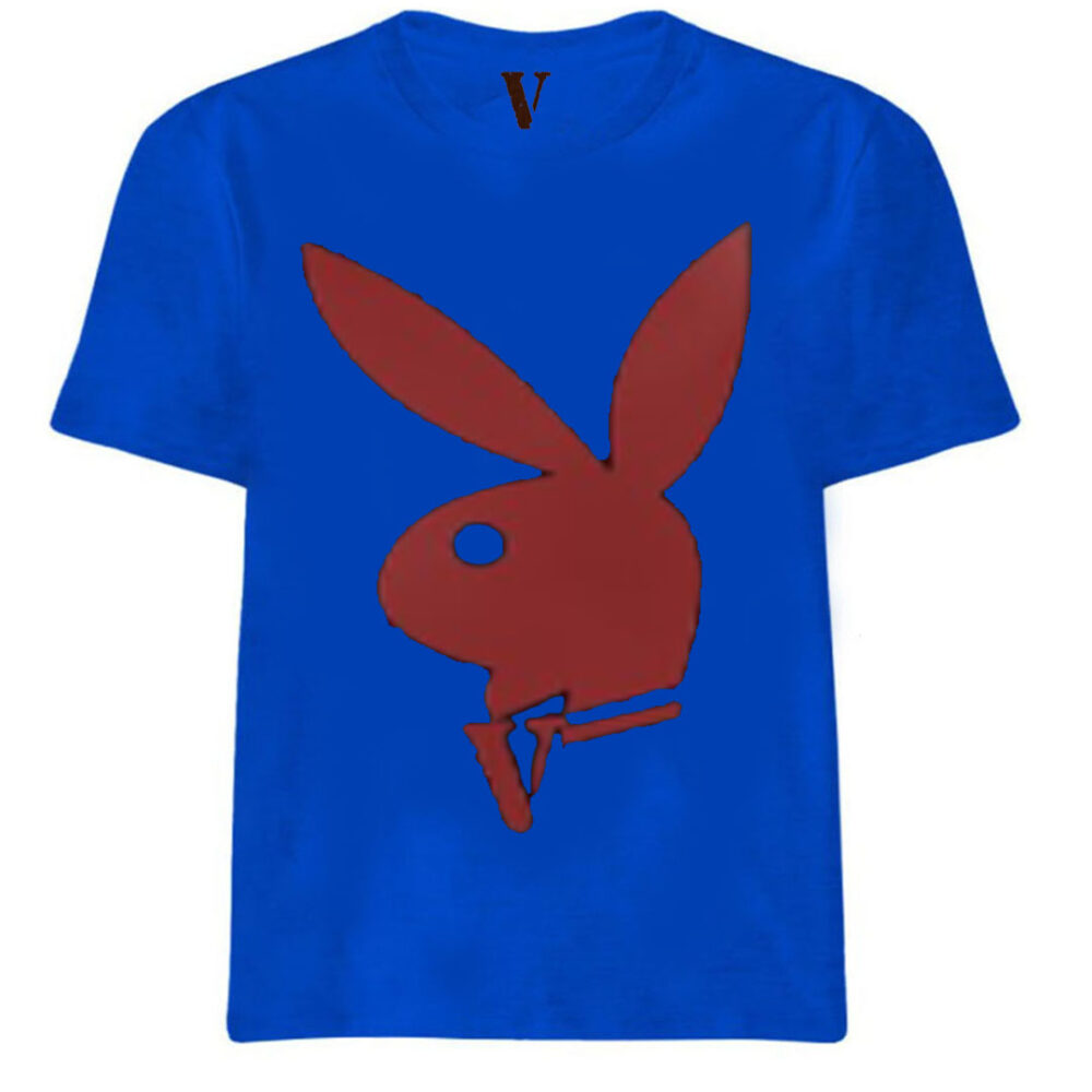 Vlone X PlayBoy Royal Blue T-Shirt