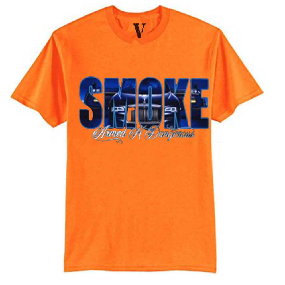 Vlone x Pop Smoke Armed N Dangerous Orange T-Shirt