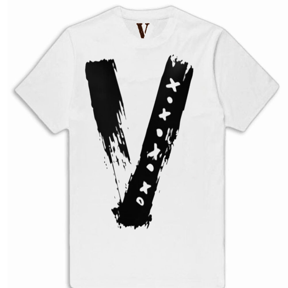 Vlone Black Pop Smoke T-Shirt White