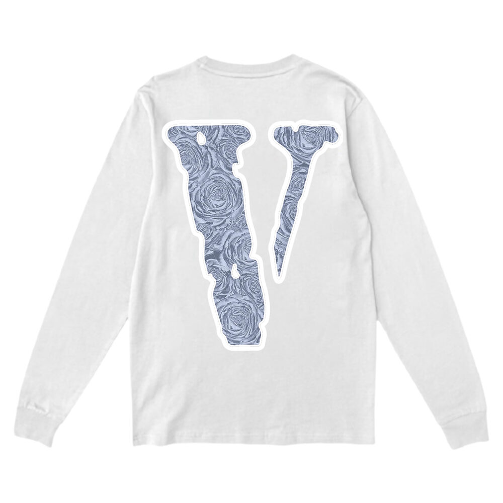 Vlone x Pop Smoke The Woo V Printed White Sweatshirt-Back