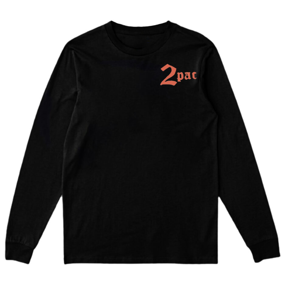 Vlone x Tupac collaboration Black Sweatshirt, Vlone Tupac Shakur's Sweatshirt,