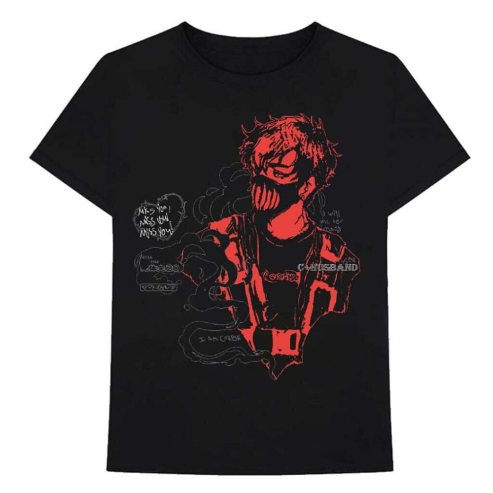 Corpse Husband Miss You! Unisex T-Shirt – Black