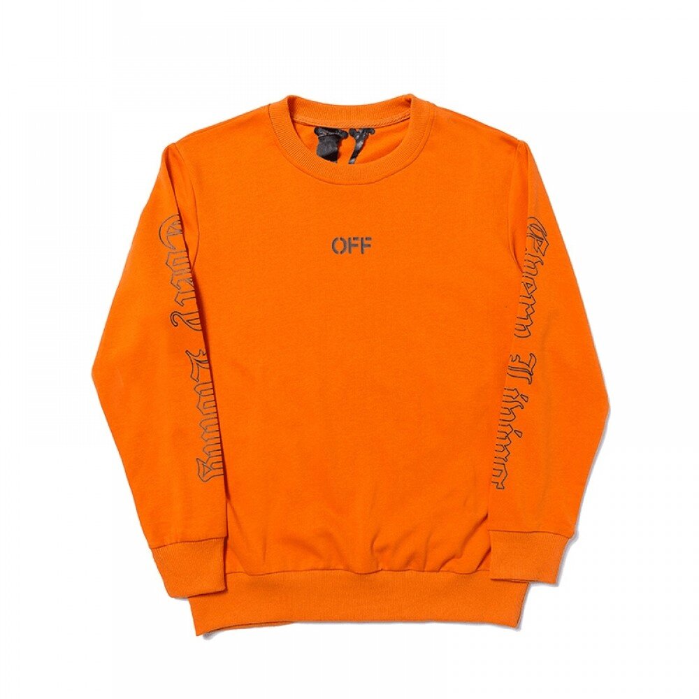 Vlone x OFF-WHITE Sweatshirt – Orange-Front