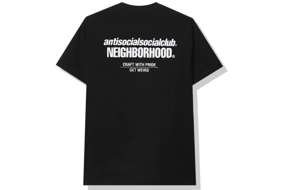 Anti Social Social Club x Neighborhood Black Tee-Front