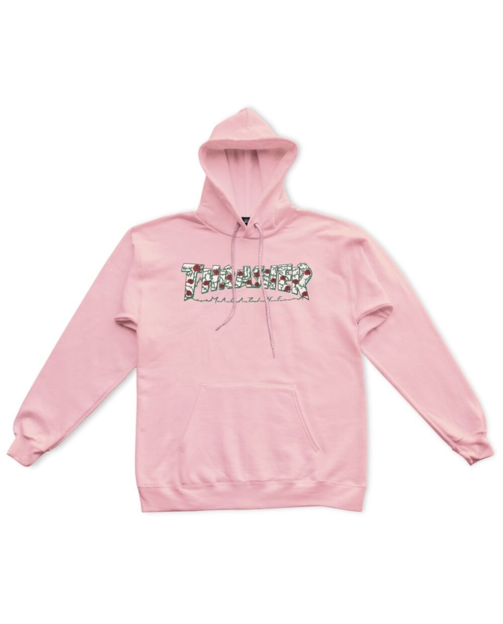 Thrasher Roses Pullover Hoodie -Pink