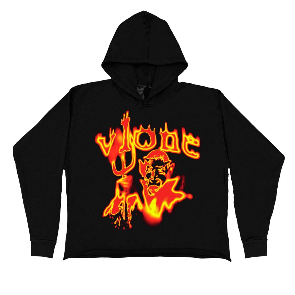 Vlone Devil Spit End T-Shirt – Black-Front