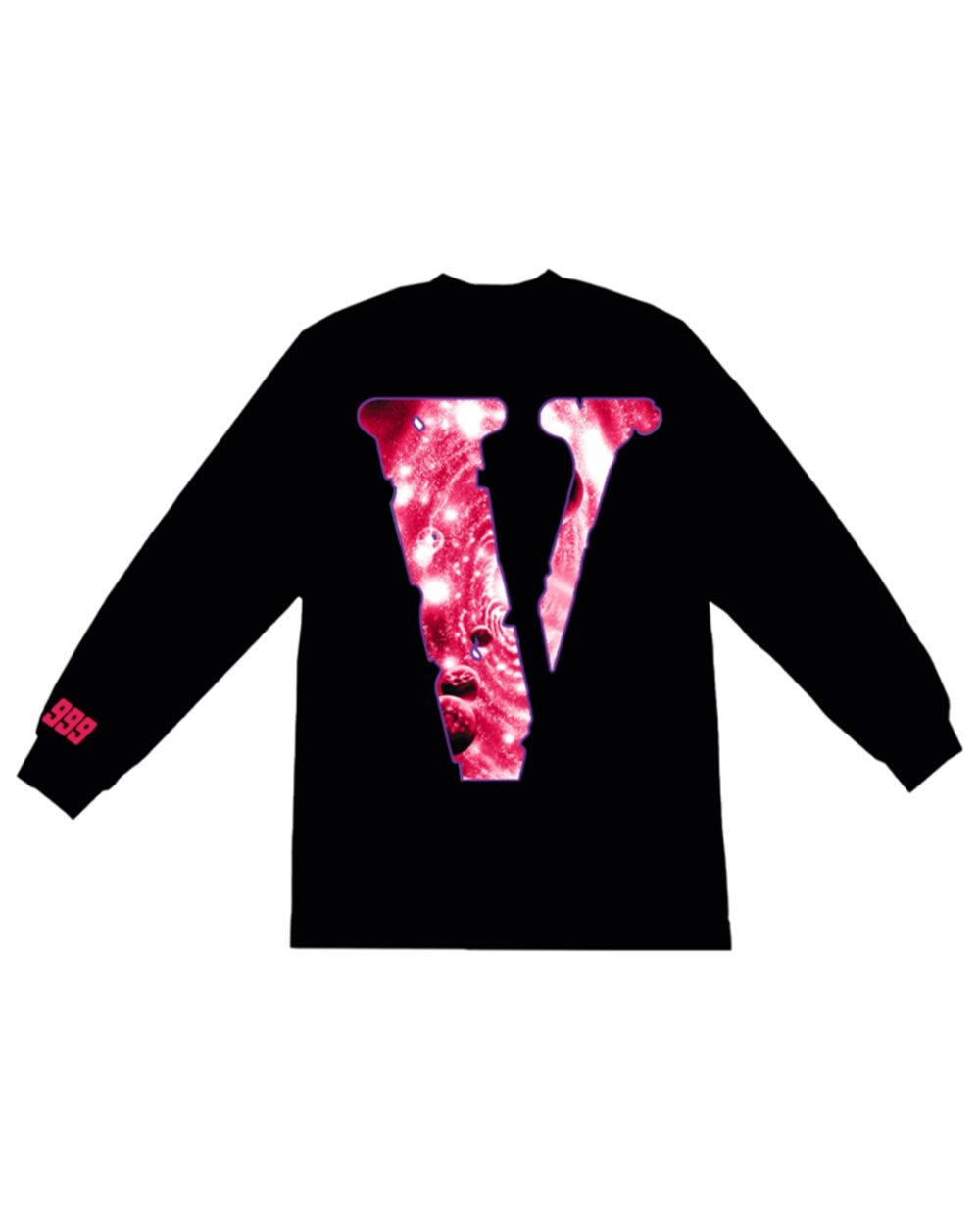 Juice Wrld x Vlone Galaxy Long Sleeve – Black-Back V Printed