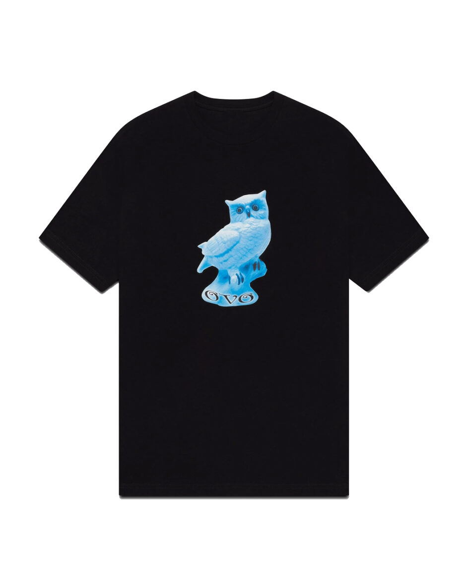 OVO Ceramic Owl T-Shirt-Black-Front