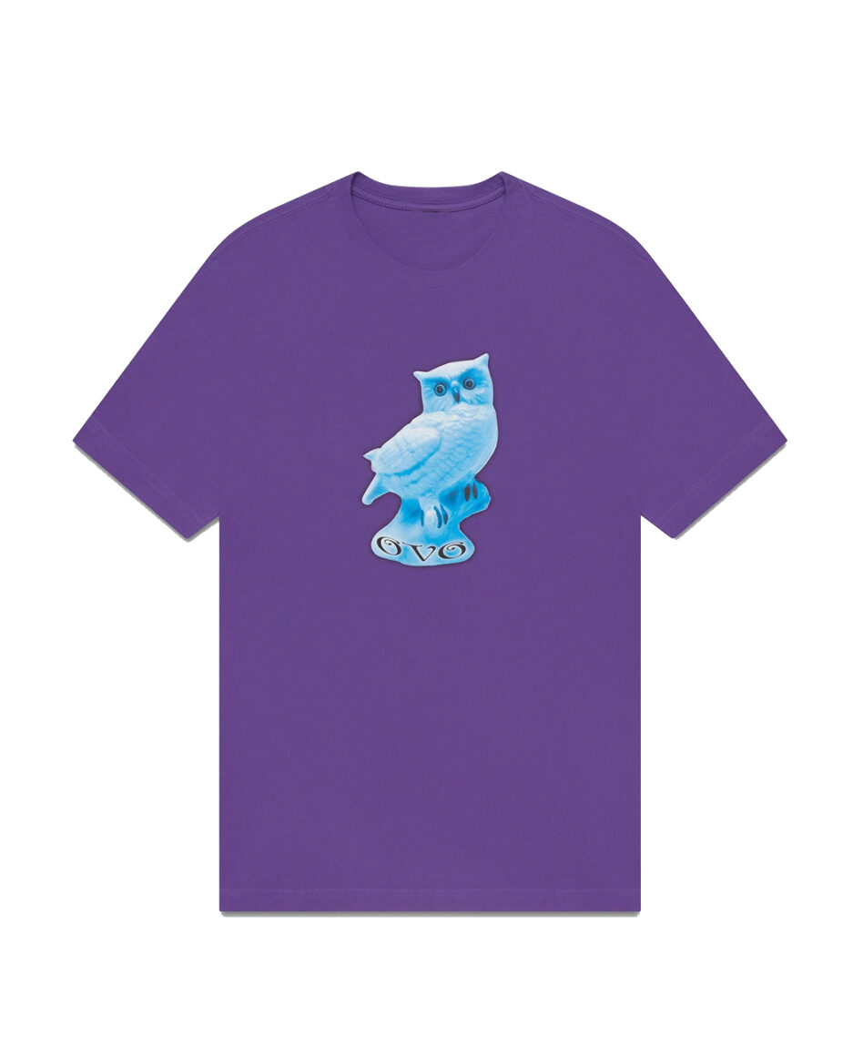 OVO Ceramic Owl T-Shirt-Purple-Front