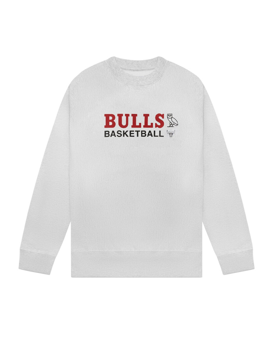 OVO X NBA Bulls Sweatshirt – Grey-Front