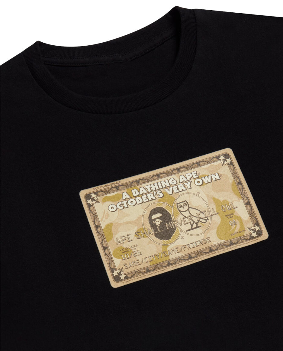 OVO x Bape Gold Card Sweatshirt – Black