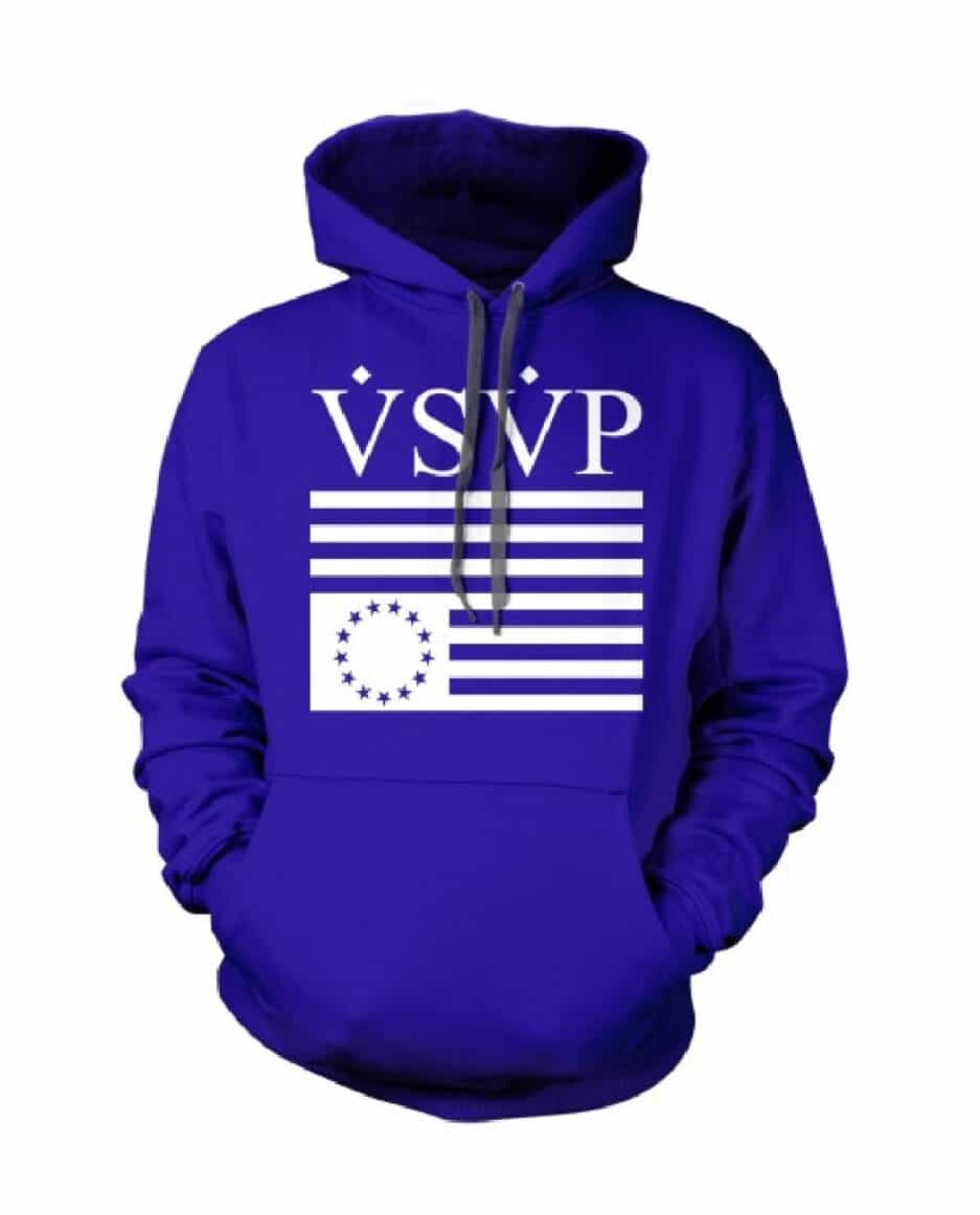 Asap Rocky VSVP Logo Hoodie-Blue