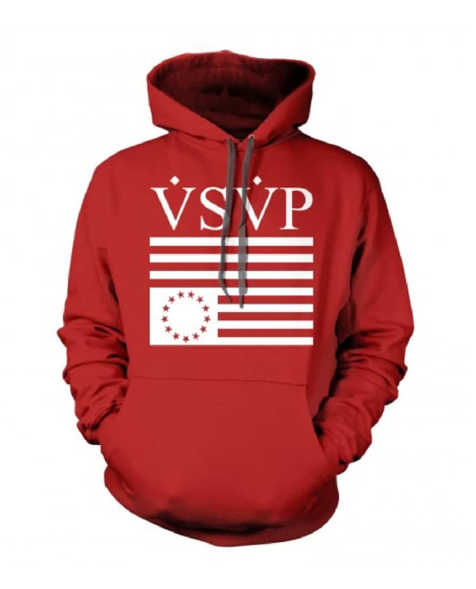 Asap Rocky VSVP Logo Hoodie-Red
