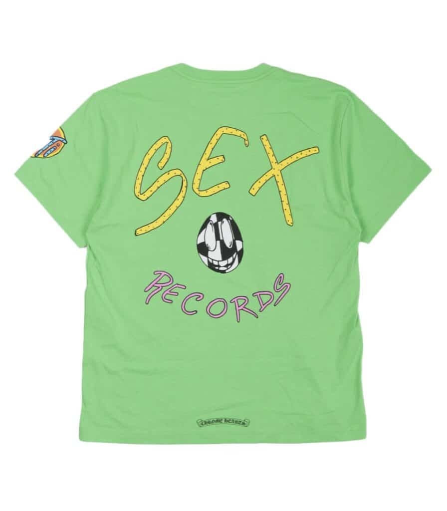 Chrome Hearts Matty Boy Sex Records T-Shirt – Green-Back