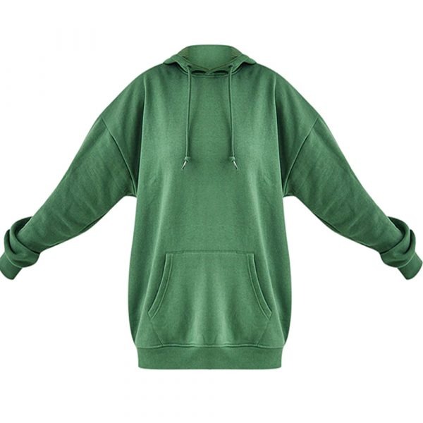 Forest green, Long sleeves with ribbed cuffs, trendy appearance, Baby pink, Perfect for casual outings, lounging, Oversized fit Hoodie, Soft and cozy fabric, Adjustable drawstring hood, Front kangaroo pocket,