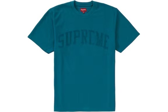 Supreme Chenille Arc Logo S/S Top Teal