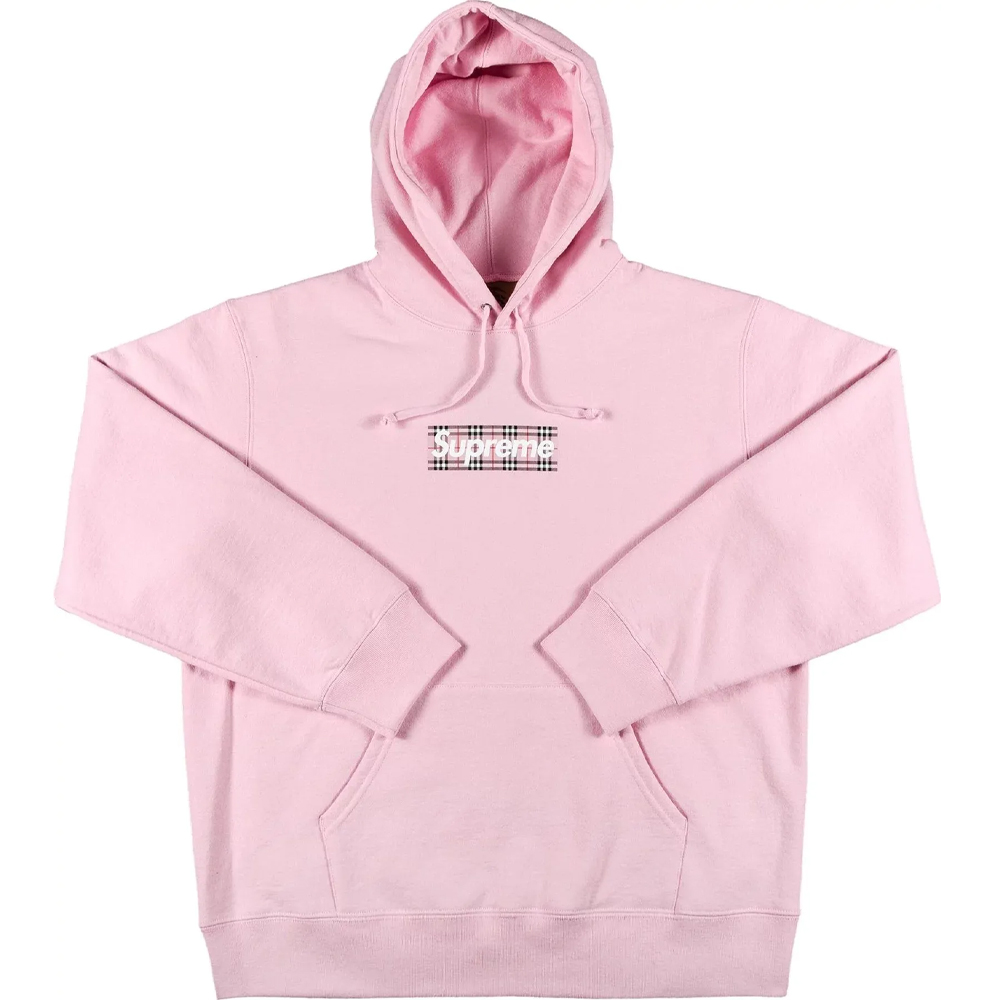 Supreme x Burberry Box Logo Hooded Sweatshirt ‘Light Pink’